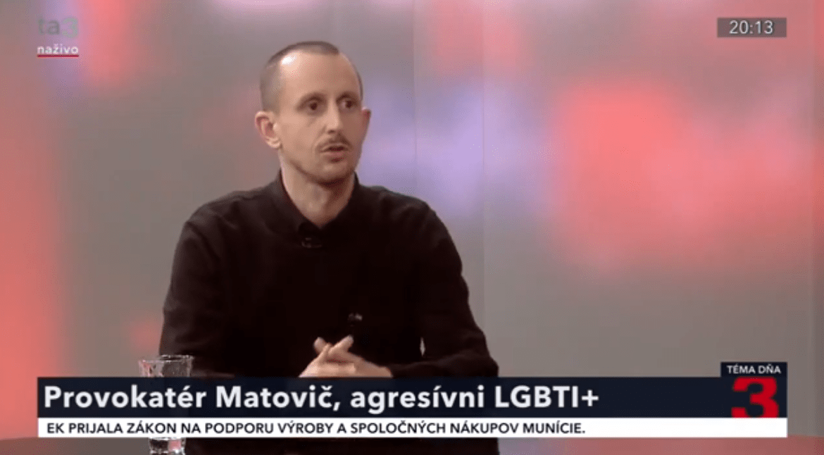 Video - Profesionálny homosexuál Roman Samotný, sa vyjadril v TA3 ku konfliktu trans aktivistov a Matoviča. Ako tvrdí, treba také správanie chápať.