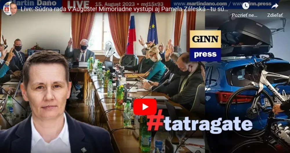 Video-Mimoriadna správa 15.8.2023 Martin Daňo smeruje na SÚDNU RADU, kde sa bude vyviňovať Záleská! Mazák.  predniesol, že včera neskoro večer dostal mail od sudkyne Záleskej.