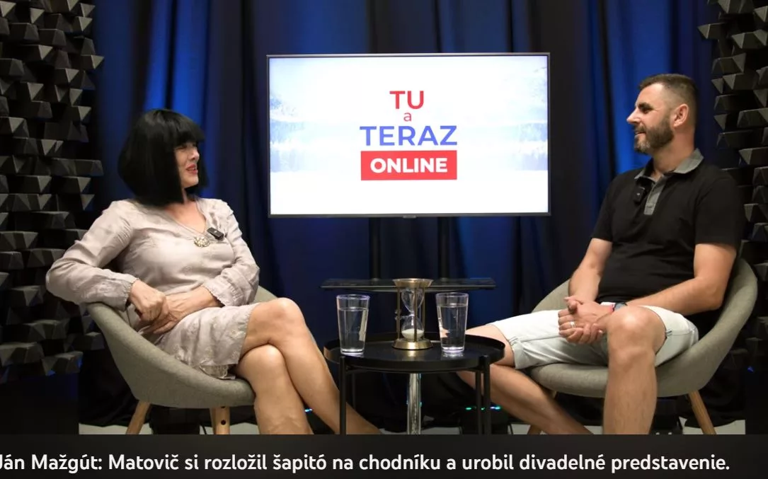 Video-Ján Mažgút: Matovič si rozložil šapitó na chodníku a urobil divadelné predstavenie.