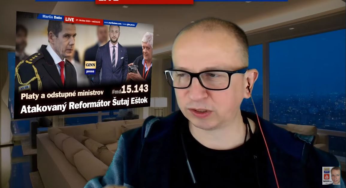 Live: Martin Daňo- Rerformátor Šutaj Eštok. Ministerské platy a odstupné. Rozložený Eugen Korda