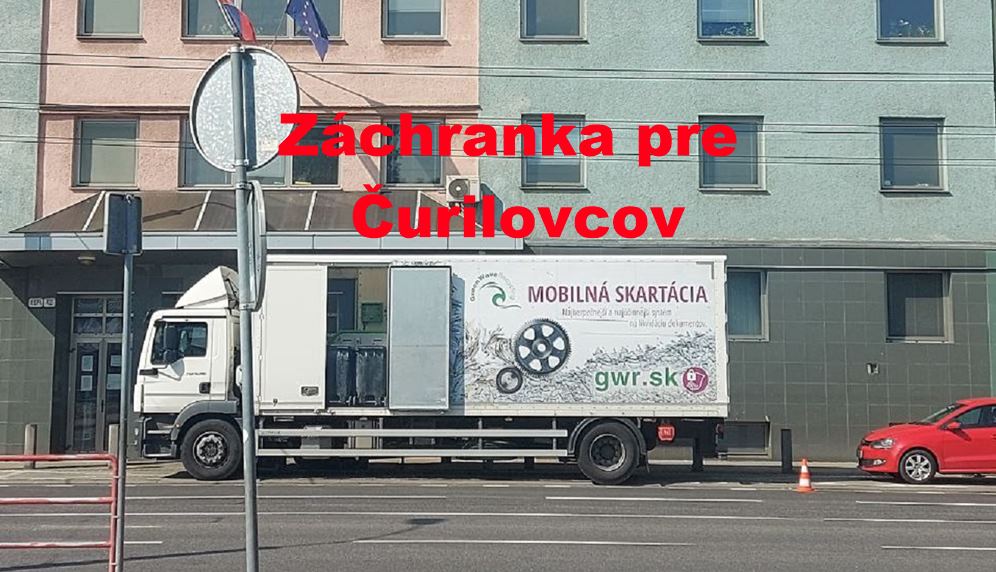 mobilná skartovačka