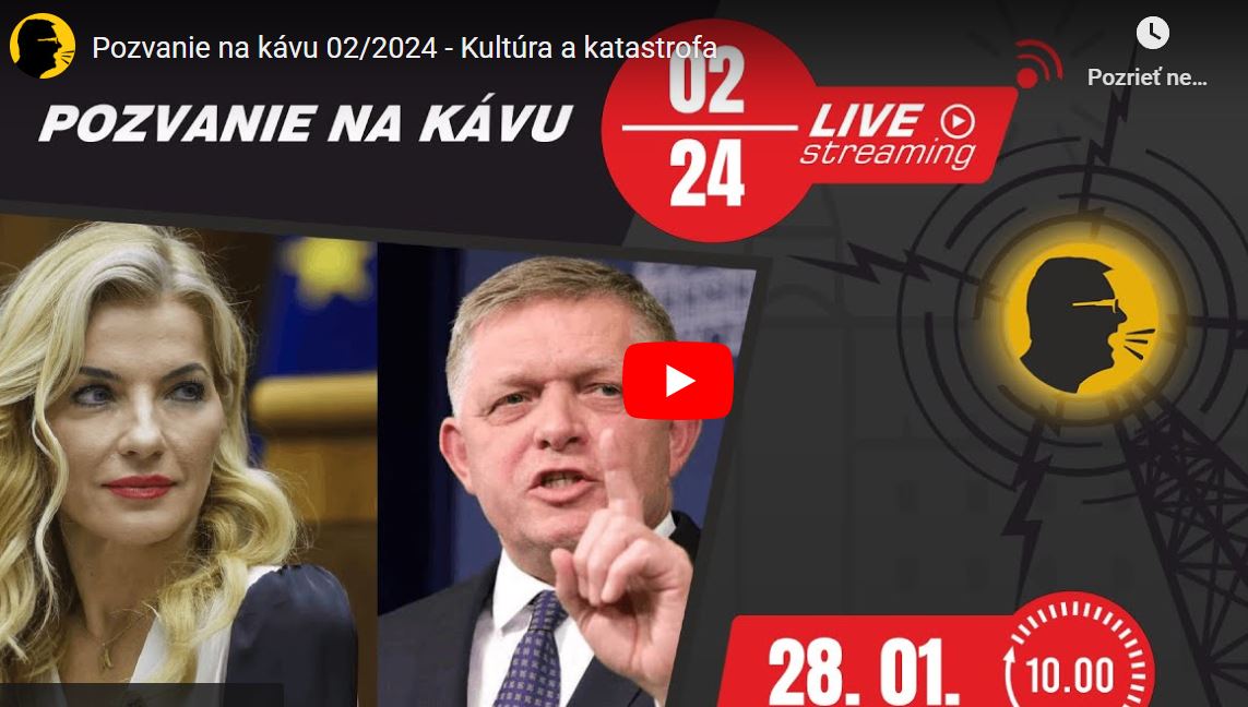 Video-Juraj Stubniak: Pozvanie na kávu - Kultúra a katastrofa. O charaktere komediantov a ani náznaku logického myslenia nemôže byť ani reči