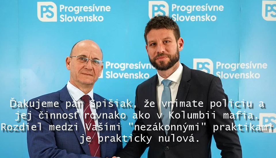 Video-T. Taraba je v šoku, ďakujeme pán Spišiak za úprimnosť, že ste vnímali políciu a jej činnosť rovnako ako v Kolumbii mafia. Rozdiel medzi Vašími "nezákonnými" praktikami je prakticky nulová.