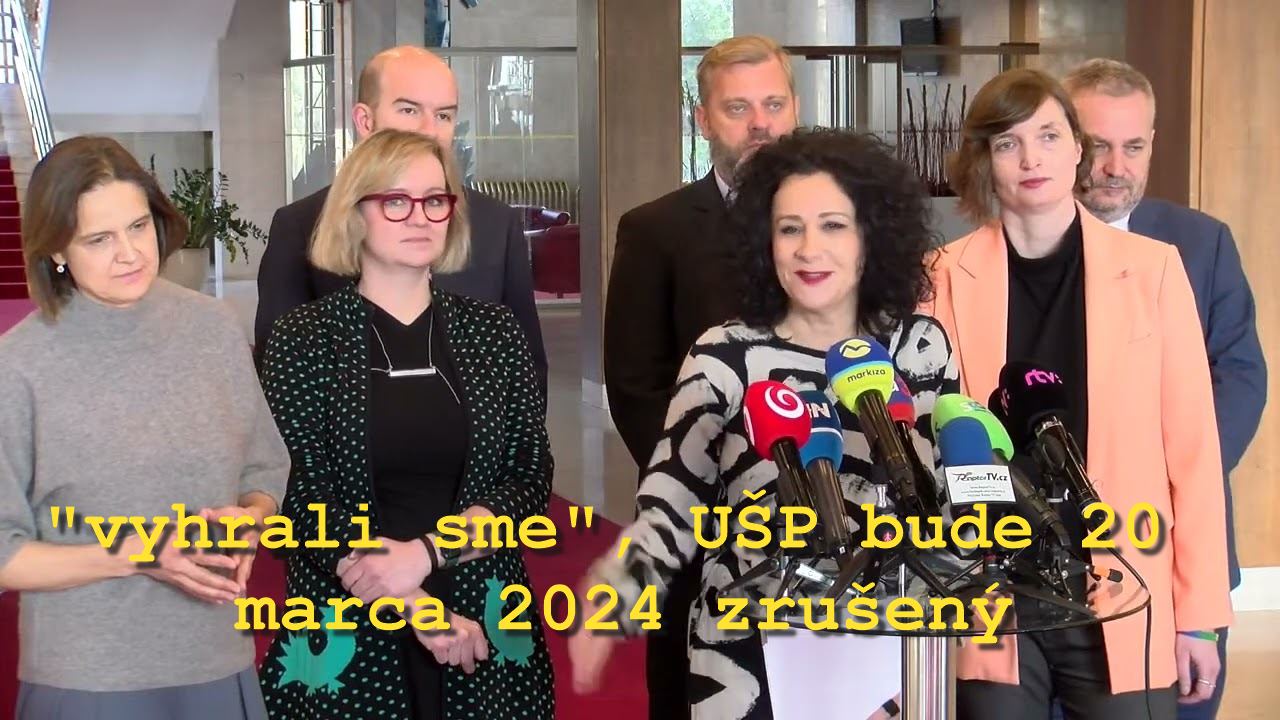 Video-Škriekajúca opozícia a mimovládky-"vyhrali sme", UŠP bude 20 marca 2024 zrušený