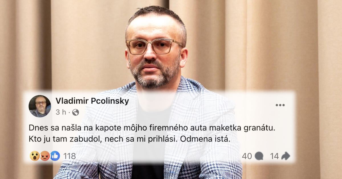 Prípad makety granátu nájdenej na Pčolinského aute je vyriešený?