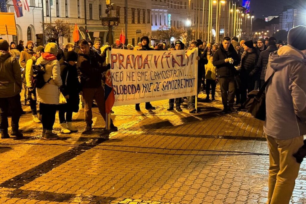 bystrica protest