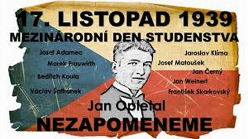 Pre progresívne duté hlavy. Deň študentstva, sa slaví pre 17. november 1939 nie 1989