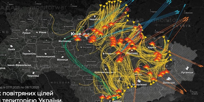 Rusko včera večer spustilo najmasívnejší útok raketami Kinžal na vojenské ciele