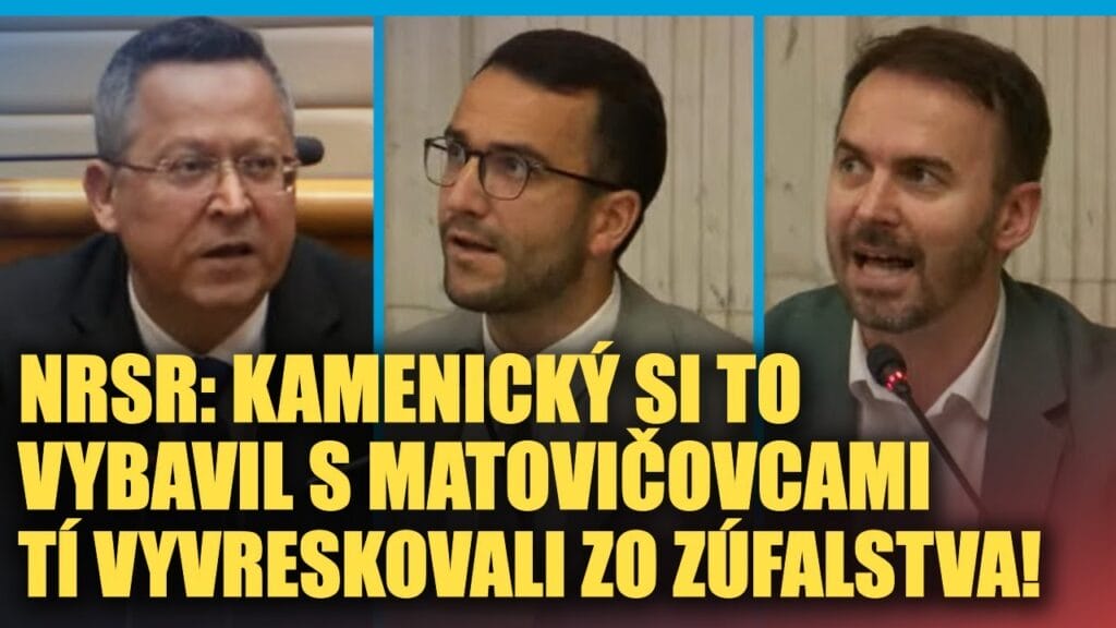 Kamenický si to VYBAVIL s Matovičovcami, vyvreskovali zo zúfalstva