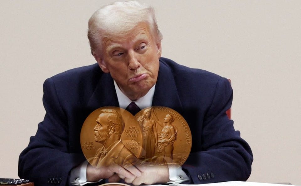 Nobelov výbor vylúčil prenos ceny za mier na Trumpa.