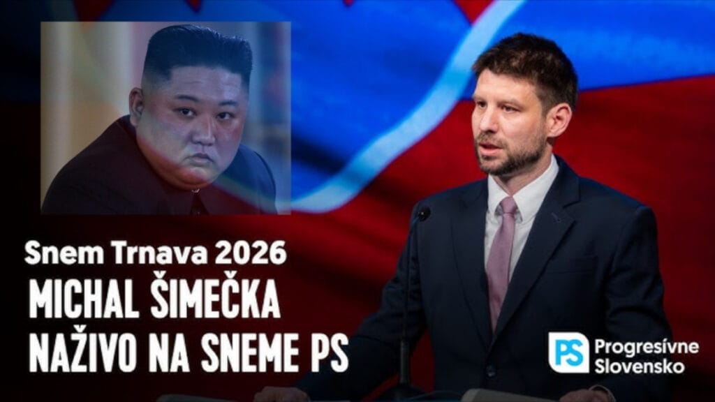Vystúpenie Šimečku ml. na Sneme PS v Trnave - smerom k Severnej Kórei