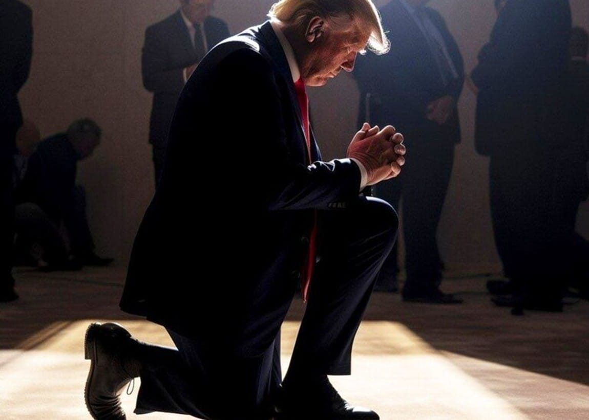 Donald, politický vodca s posvätným poslaním spasiť svet a nastoliť „raj na zemi“