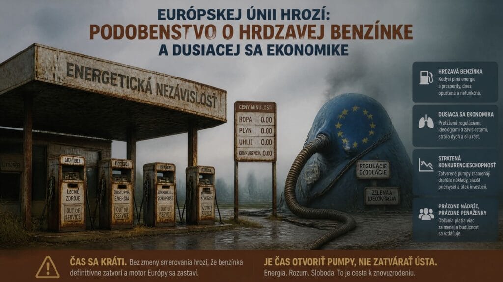 Nie Rusku ale EU hrozí podobenstvo o hrdzavej benzínke a dusiacej sa ekonomike