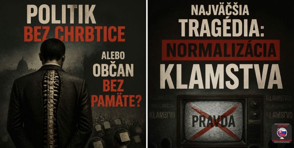 Politik bez chrbtice alebo občan bez pamäte? & Najväčšia tragédia: normalizácia klamstva