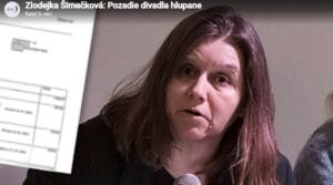 Zlodejka Šimečková: Pozadie divadla hlupane