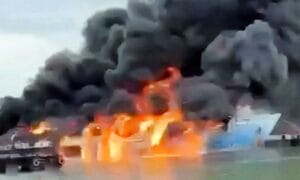 Ukrajinci zaútočili na Kerč: 5 mŕtvych a desiatky zranených, úder zasiahol trajekt Panagia. Na Kryme boli po masívnom útoku UAV zaznamenané obete