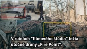 Ukrajinské médiá odhalili závod na výrobu dronov vo filmovom štúdiu, ktoré zasiahlo Rusko