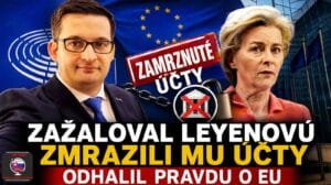 Zažaloval Leyenovú, zmrazili mu účty