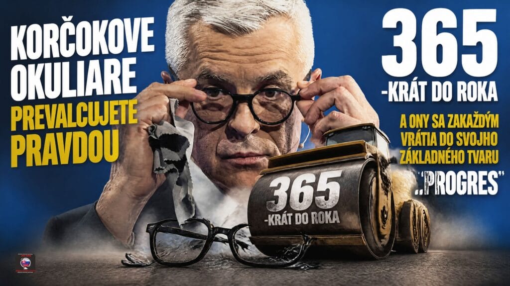 Korčokove okuliare znesú každú lož a fintu, ktoré používa.