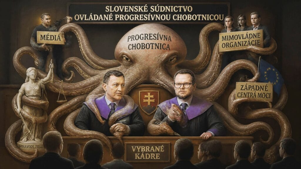 Slovenské súdnictvo je ovládané až na malé výnimky progresívnou chobotnicou