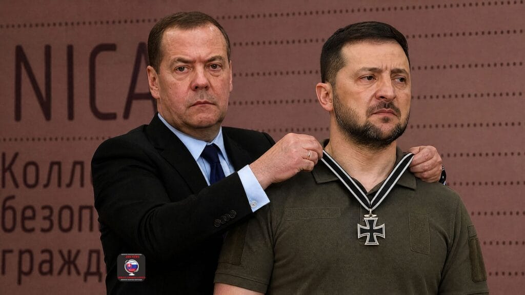 Medvedev: Po odobratí poľského rádu má Zelenskyj miesto pre Hitlerov kríž