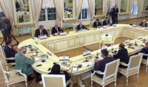 „Toto je problém“: Putin odpovedal novinárovi z Nemecka po nemecky.