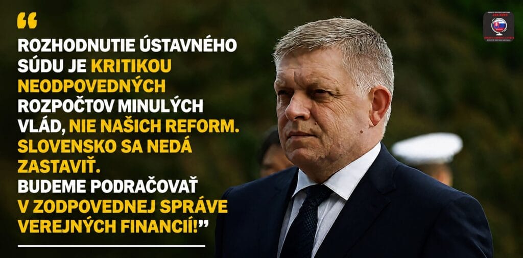 Robert Fico reagoval na ÚS SR k dlhovej brzde naozaj rýchlo a majstrovsky