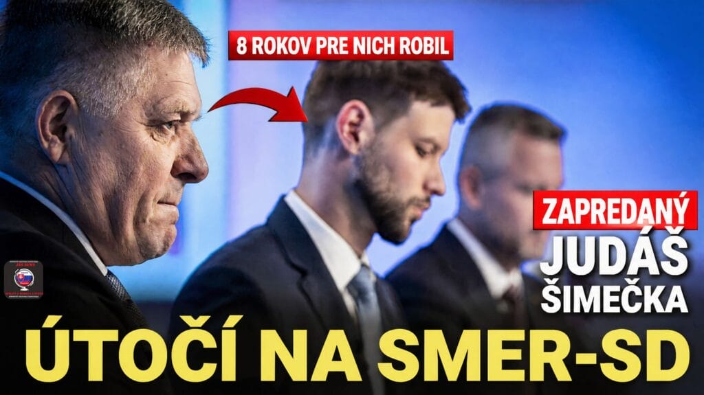 Zapredaný judáš Šimečka útočí na SMER-SD, pritom 8 rokov pre nich robil.