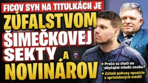 Ficov syn na titulkách je zúfalstvom Šimečkovej sekty a novinárov