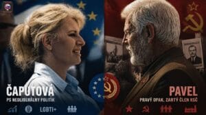 Čaputová - PS neoliberálny politik & Pávek pravý opak, zarytý člen KSČ