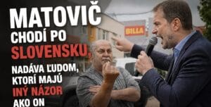 Mafián Matovič chodí po Slovensku, nadáva ľuďom, ktorí majú iný názor ako on