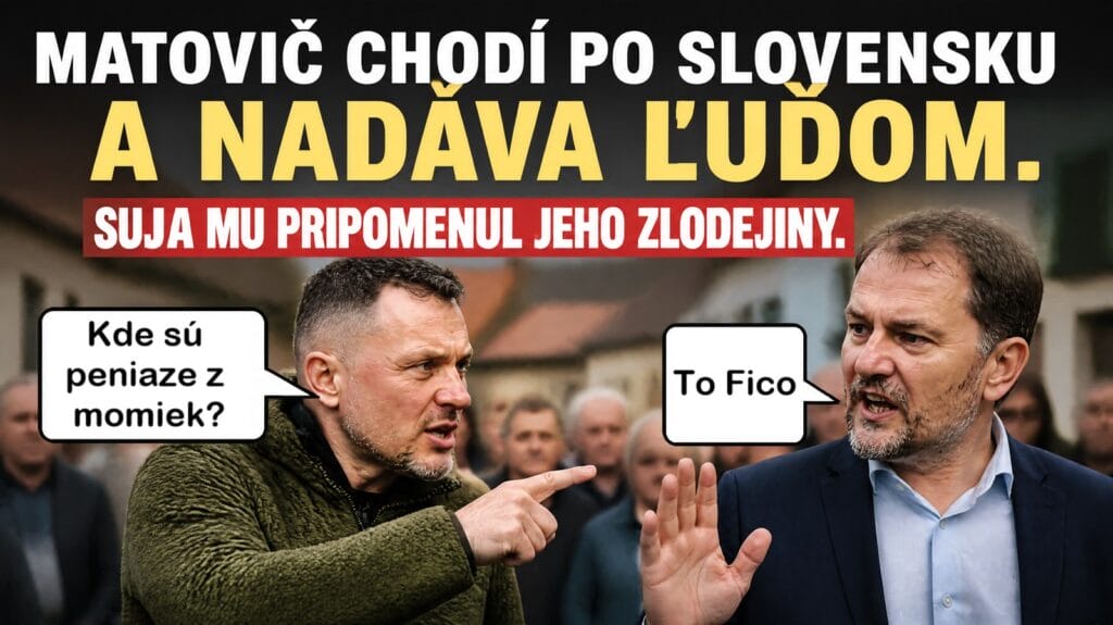 Mafián Matovič chodí po Slovensku a nadáva ľuďom. Suja mu pripomenul jeho zlodejiny