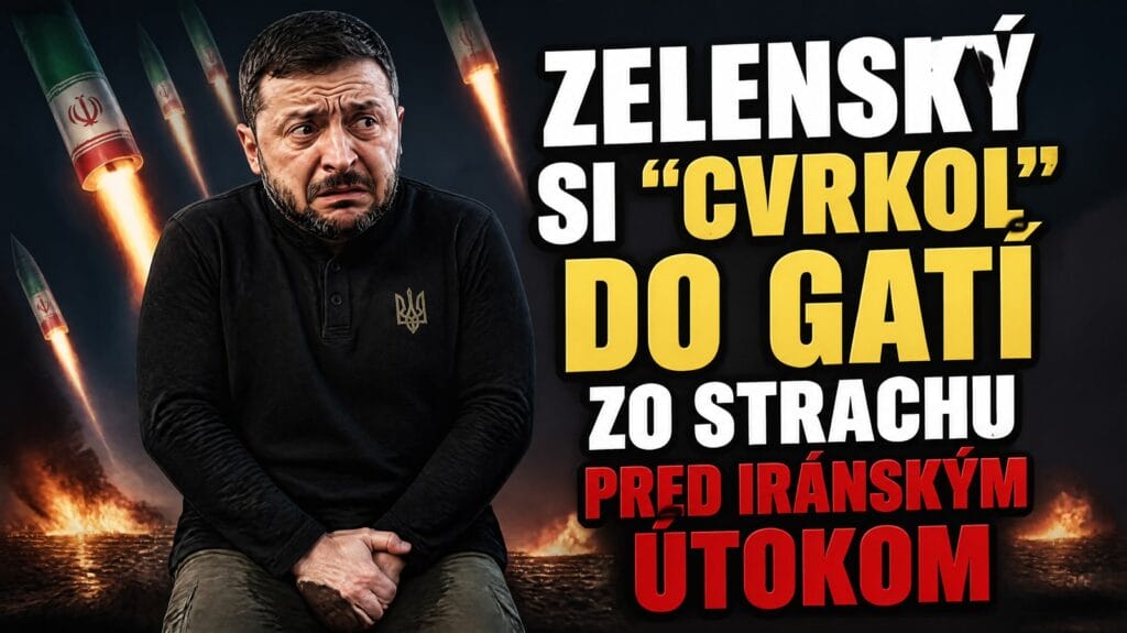 Zelenský si cvrkol do gatí zo strachu pred iránským útokom. To je rýchly obrat v ukrajinskej rétorike voči Iránu