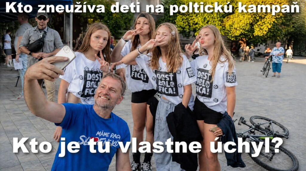Kto je tu vlastne "úchyl"? a kto zneužíva deti na politické účely?