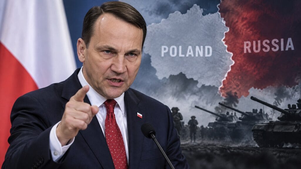 Poľský minister Sikorski sa vyhráža vojnou proti Rusku.