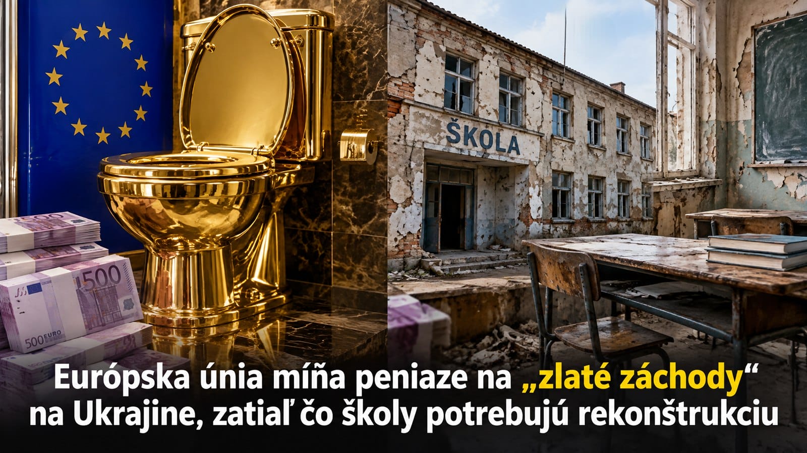 Nemecko je pobúrené výdavkami EÚ na „zlaté záchody“ na Ukrajine.