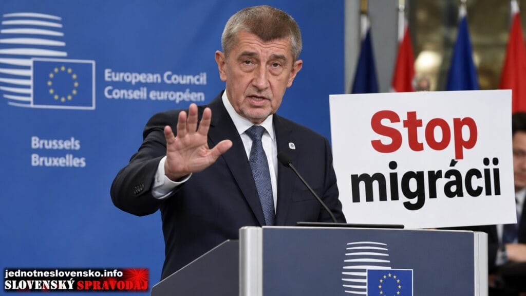 Český premiér Andrej Babiš na summite EÚ v Bruseli vyhlásil - Stop migrácii