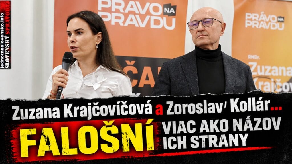 Zuzana Krajčovíčová a Zoroslav Kollár... falošní viac ako názov ich strany