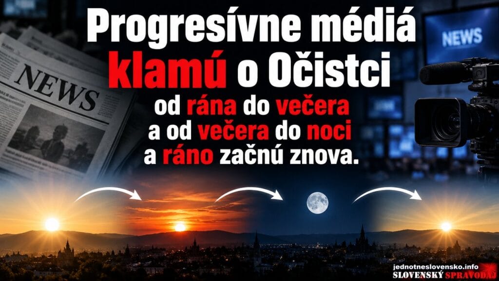 Progresívne médiá klamú o Očistci od rána do večera a od večera do noci a ráno začnú znova.