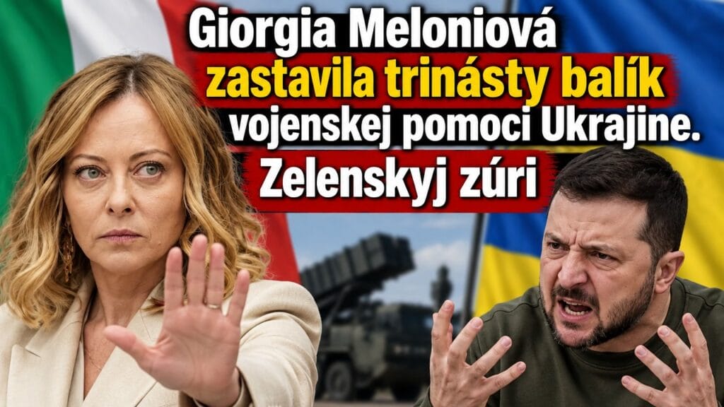 Giorgia Meloniová zastavila trinásty balík vojenskej pomoci Ukrajine