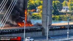 Je to brutálne, horí Južný most v Kyjeve. Spravodajský prehľad udalostí súvisiacich s ruskou inváziou na Ukrajine, ktorého ústrednou témou je bezprecedentný