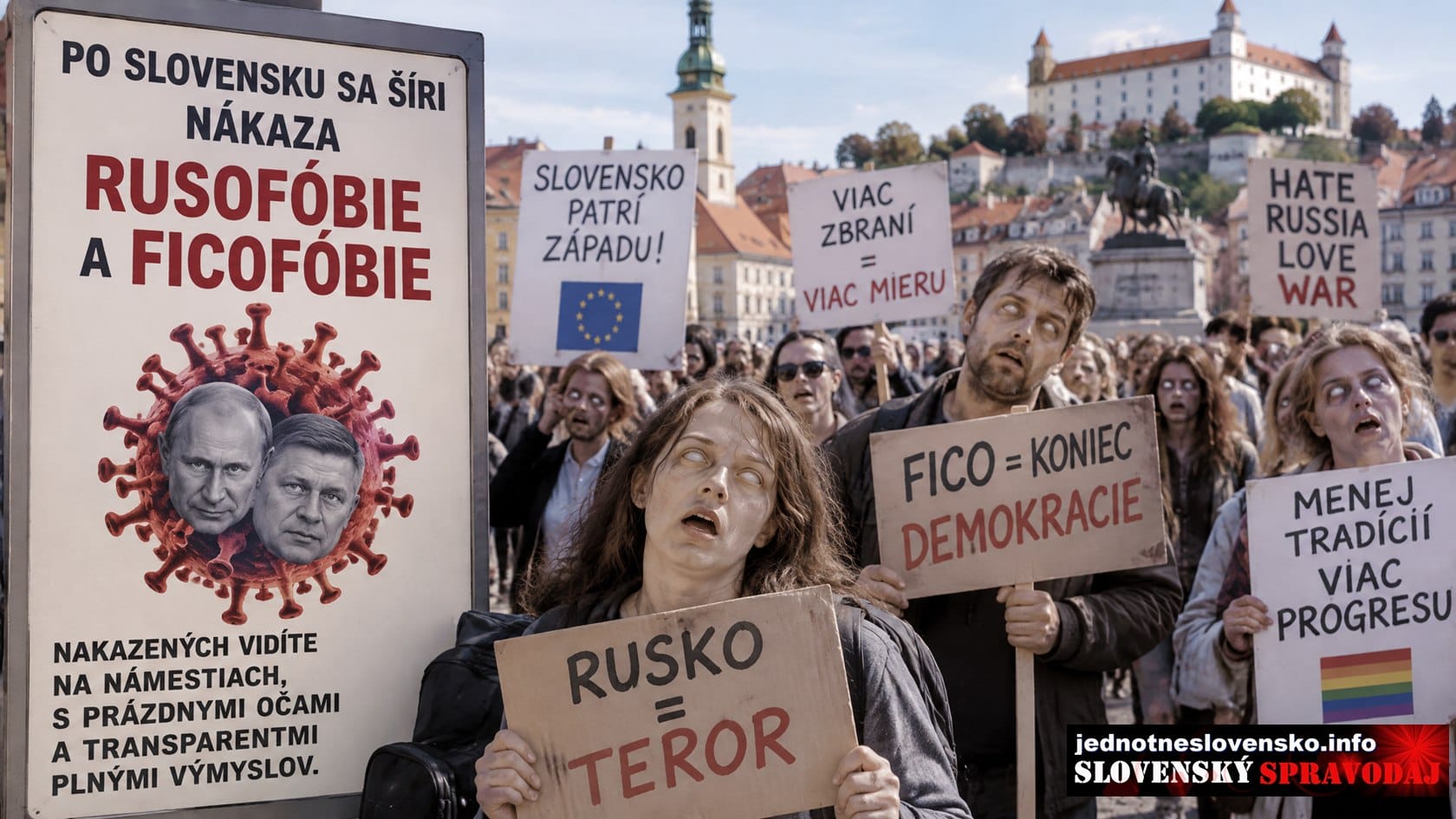 Po Slovensku sa šíri Mor ! Mor Rusofóbie a Ficofóbie.