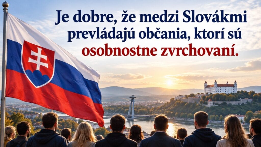 Je zázrak, že medzi Slovákmi prevládajú občania, ktorí sú osobnostne zvrchovaní.