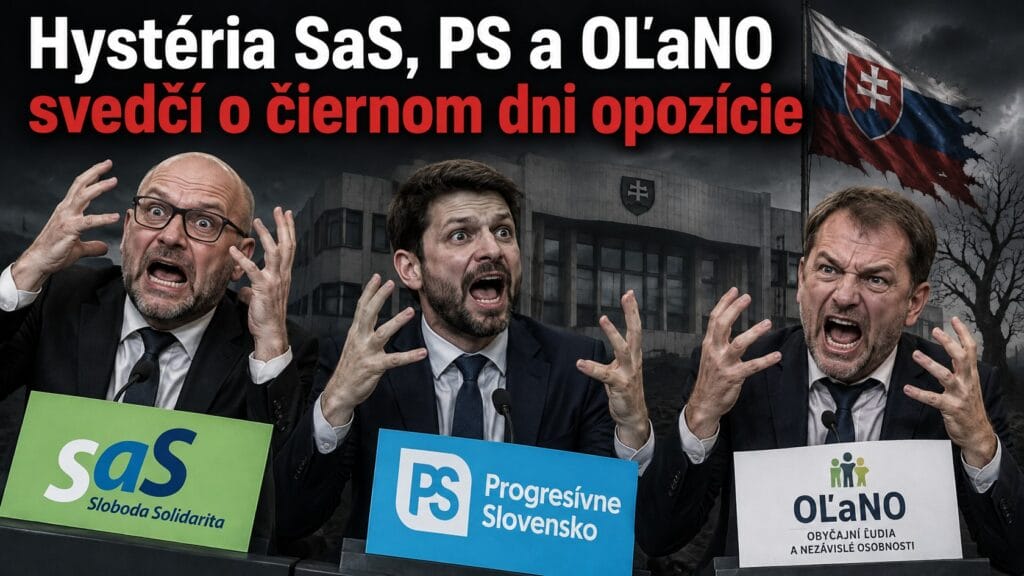 Včerajšia hystéria SaS, PS a OĽaNO svedčí o čiernom dni opozície