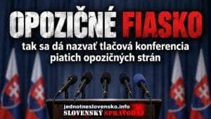Opozičné fiasko, tak sa dá nazvať tlačová konferencia piatich opozičných strán