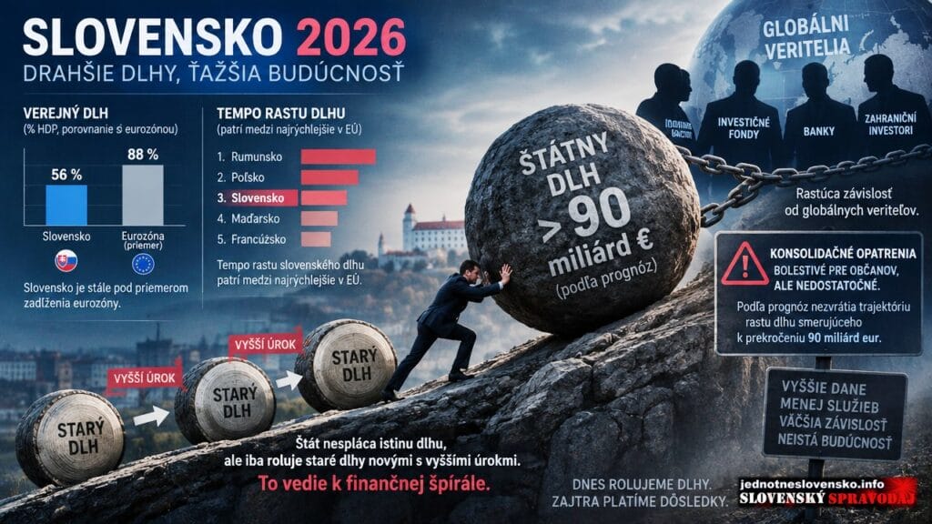 Slovensko 2026: Nad priemerom eurozóny a napriek tomu v pasci