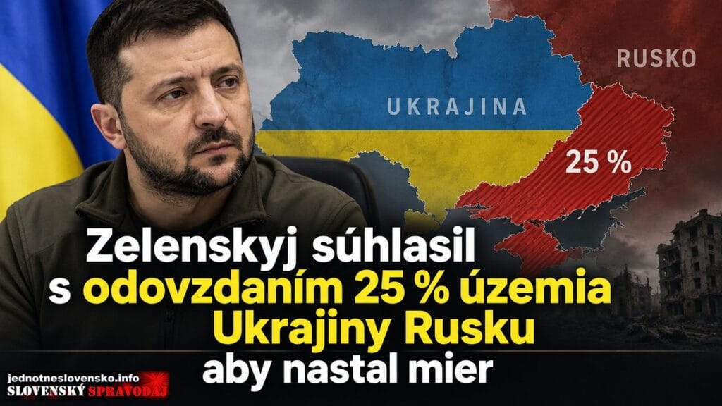Zelenskyj súhlasil s odovzdaním 25 % územia Ukrajiny Rusku aby nastal mier