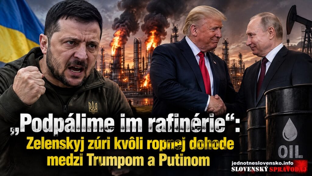 „Podpálime im rafinérie“: Kyjev zúri kvôli ropnej dohode medzi Trumpom a Putinom